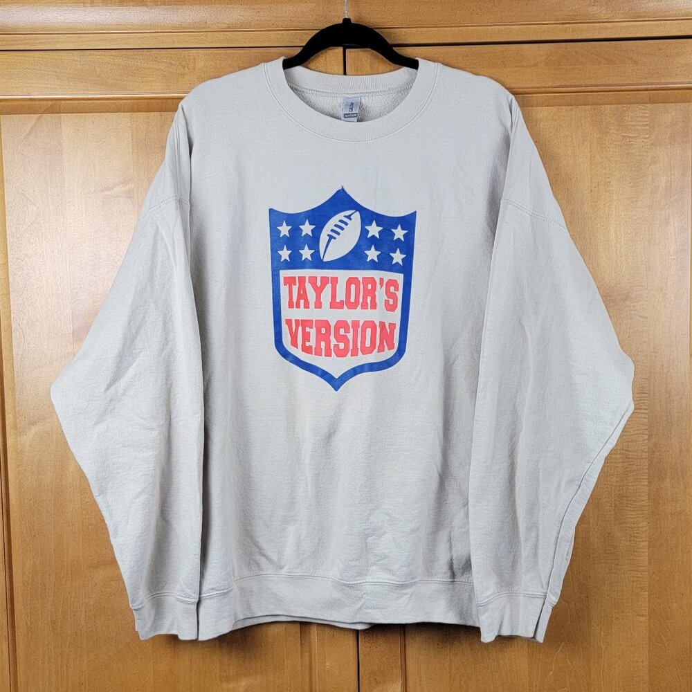 NFL Taylor's Version Heavy Blend Tan Crew Neck Sweatshirt Taylor Swift - 2XL
